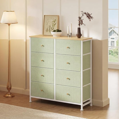 Sweetcrispy 8 Drawer Dresser for Bedroom Tall, Organizer Storage Drawers | - Image 2