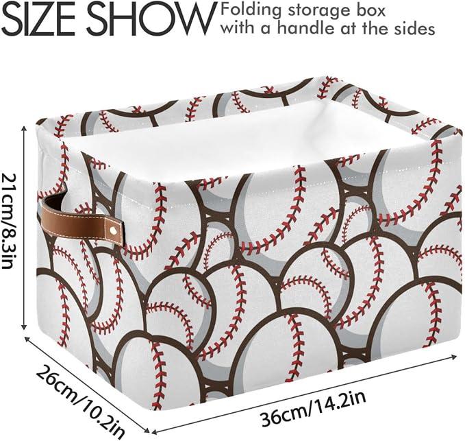 ZAZYXTJ Baseball Storage Basket - Image 3