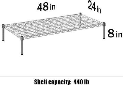 24" Deep x 48" Wide x 8" Height Wire Shelving Kit | 1-Tier | NSF Commercial - Image 3
