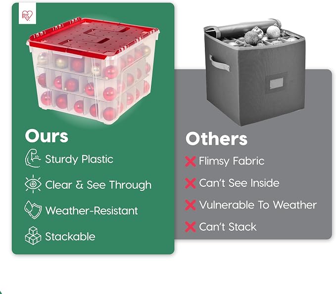 IRIS USA Ornament Storage Box - Image 2