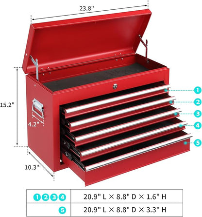 Metal Tool Box Organizer | Lockable Tool Chest | Toolbox - Image 7