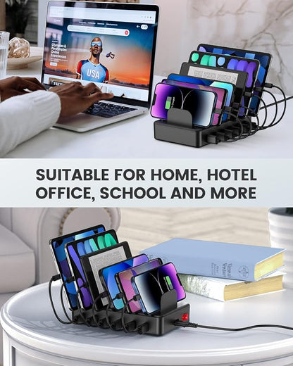 CREATIVE DESIGN 50W 6 Ports Multi Charger Station - Image 5