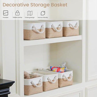 11.8x7.9x5.2 Inch Fabric Small Storage Bins - Image 5