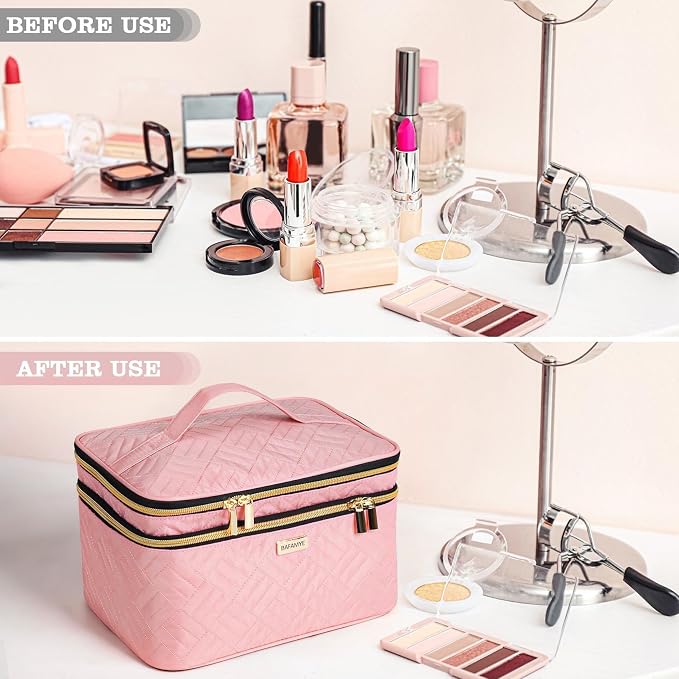 8.8L Double Layer Travel Makeup Bag - Image 4