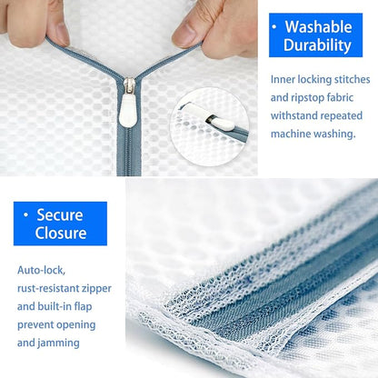 4Pcs Mesh Laundry Bags Delicates Lingerie Wash Bags - Image 5