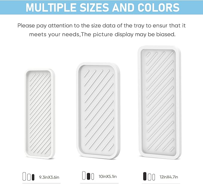 EG-SIPRO Silicone Sponge Holder, Large 10" Kitchen Sink Organizer Tray - Image 8