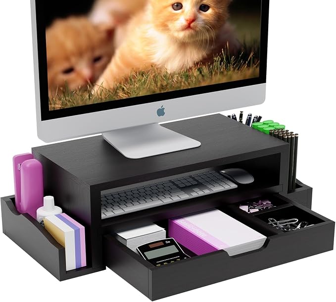 Simple Trending Wood Monitor Stand Riser by SimpleTrending