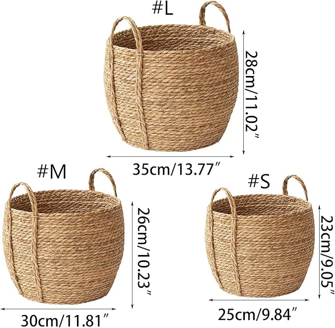 Woven Planter Basket, Natural Handwoven - Image 7
