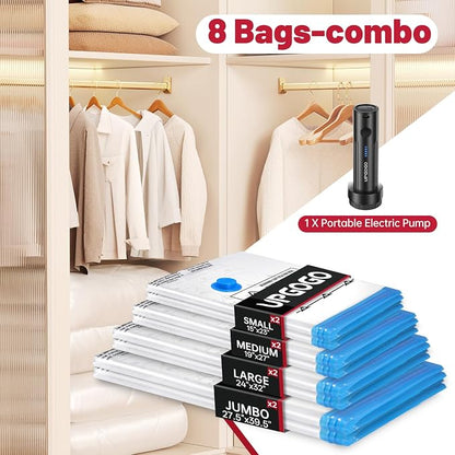 Vacuum Storage Bags with Portable Electric Pump, Vacuum Seal Bags - Image 2