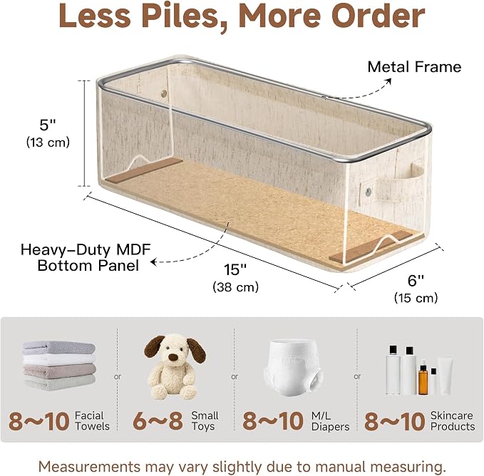 StorageWorks Narrow Storage Bins, Small Basket - Image 2