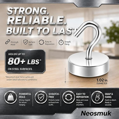 Neosmuk Magnetic Hooks Steel Tube Design - Image 6