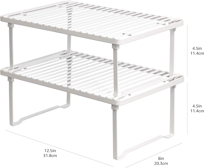 Amazon Basics Stackable Metal Kitchen Storage Shelves - Image 6