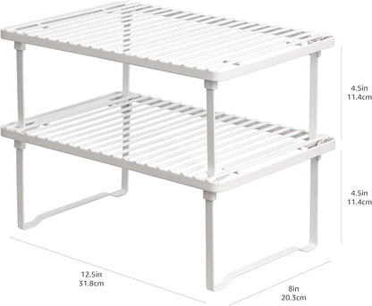 Amazon Basics Stackable Metal Kitchen Storage Shelves - Image 6