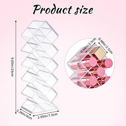 Rollerball Perfume Organizer, 16Slots Roller Bottles Holder, Stackable Makeup - Image 2