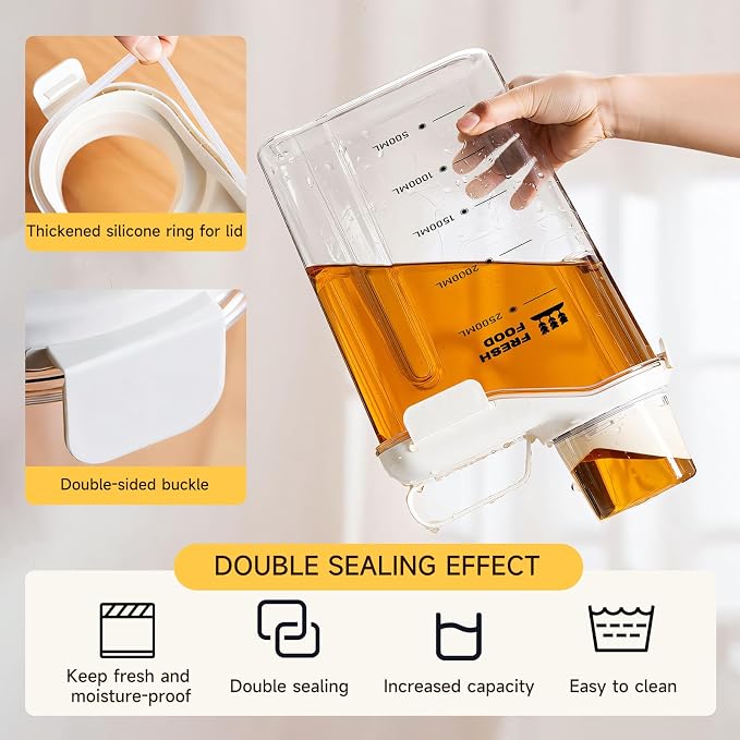 Rice Storage Container 5.5LBS-Airtight Food Storage Organizers BPA free Kitchen - Image 4