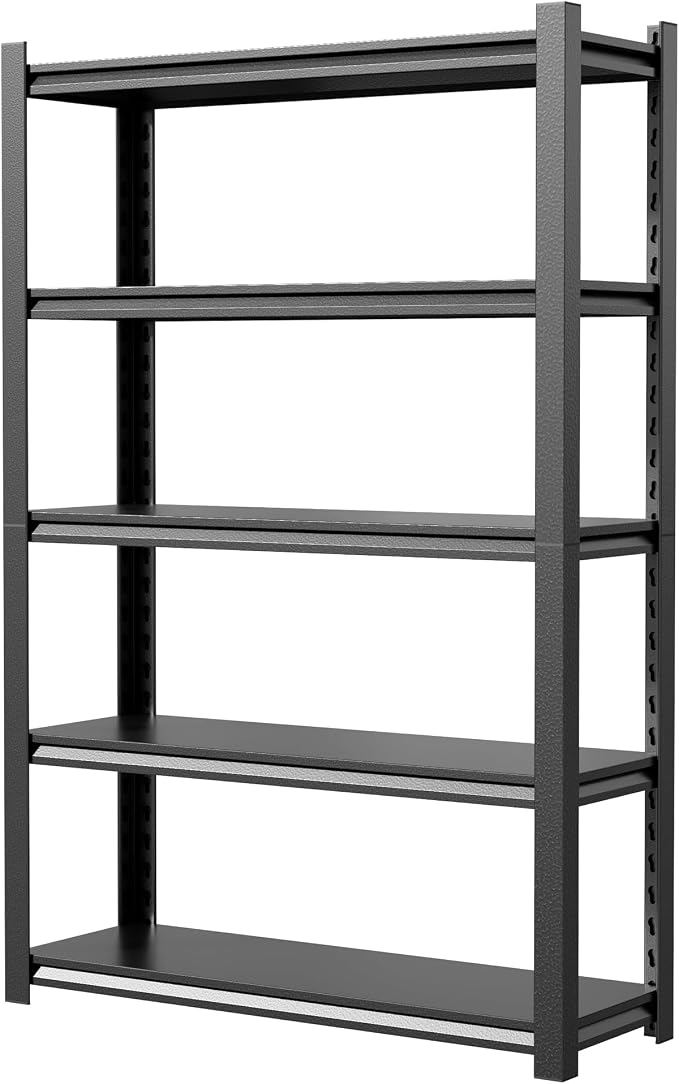 JHYKHG 72" H Storage Shelves, 5-Tier Heavy Duty Garage Shelving, Adjustable - Image 9