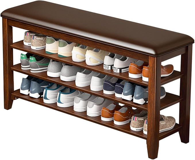 Taitiy Shoe Rack Bench Entryway Storage, Shoe Organizer Bench by Taitiy