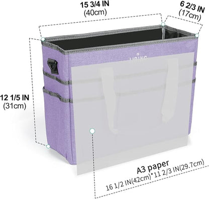 JJRING Craft Organizer Tote Bag, Large Art Storage Caddy - Image 2