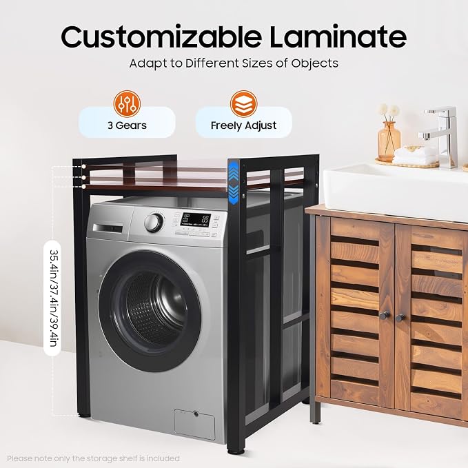 Washer Dryer Stacking Rack Stand, Heavy Duty Washer&Dryer Storage Shelves - Image 5