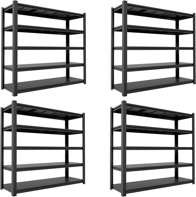 84" H Heavy Duty Metal Storage Shelving, 5000 LBS Capacity by Gomkpug
