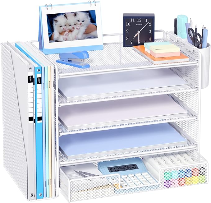 OPNICE Desk Organizer, 5-Tier Desktop File Organizer by OPNICE