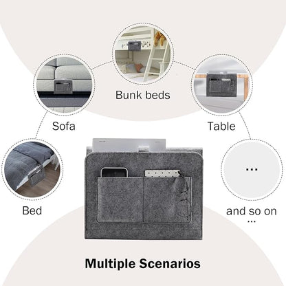 YOUDENOVA Bedside Caddy, Bedside Organizer - Image 7