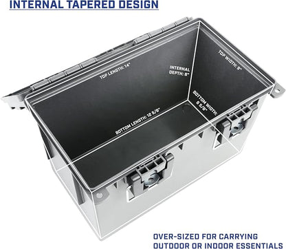 Sheffield XL Ammo Box Made in USA, Stackable Lockable Ammo Storage Box | 2 Pack - Image 5
