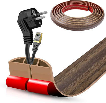 Floor Cord Cover Self Adhesive Cord Hider, 10FT Cable Management, Extension by DBHXXMB-HH