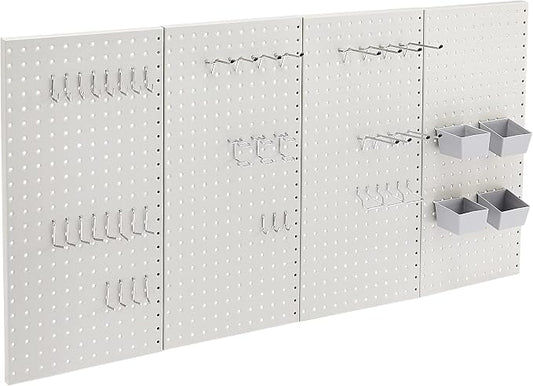 Amazon Basics Rectangular Metal Pegboard Kit by AmazonBasics