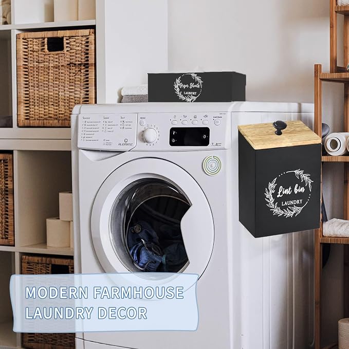 Magnetic Lint Bin and Dryer Sheet Holder Set - Image 7