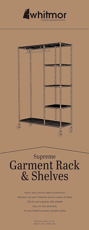 Whitmor Modern Industrial Wardrobe - Image 3