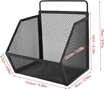 13.2x10x15cm Wall Hanging Baskets, Metal Wire Storage Organizer - Image 3