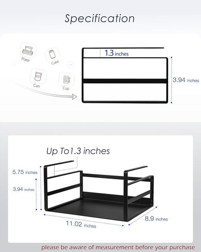 Nxconsu 2Pack Under Shelf Storage Basket Organizer Hanging Holder - Image 2
