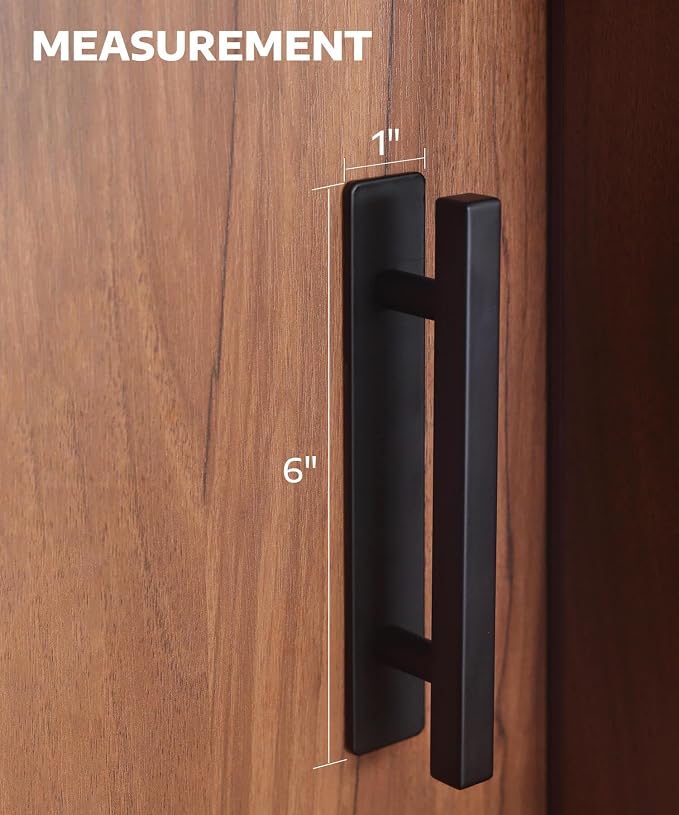 RVPEKUPE 4 Pack Self Adhesive Cabinet Handles Matte Black No Drill Drawer Pulls - Image 4