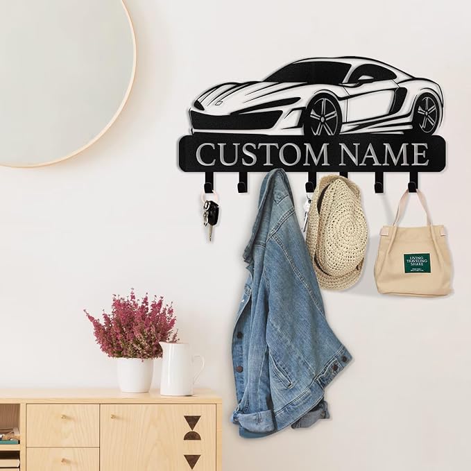 Personalized Key Holder Wall Mount - Image 2