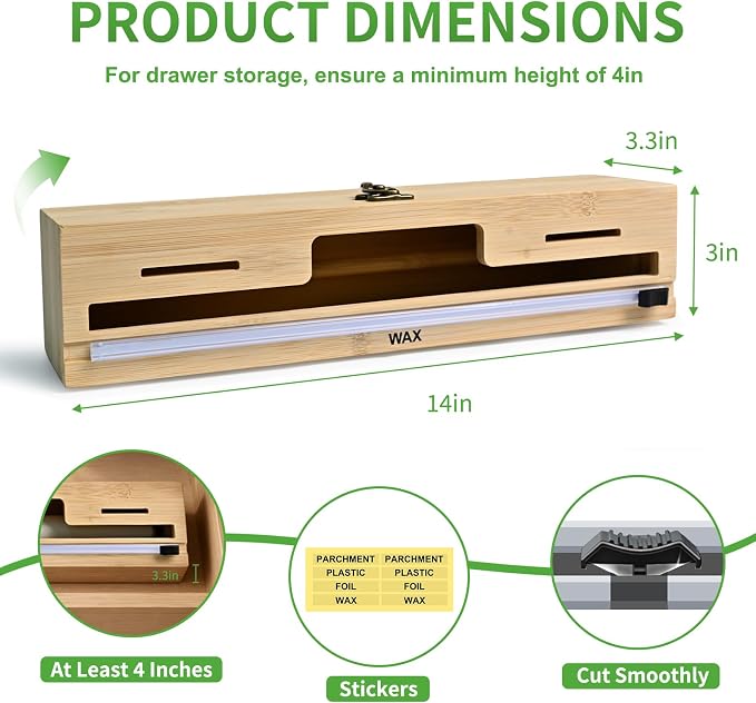MSJGA Magnetic Plastic Wrap Dispenser - Image 3