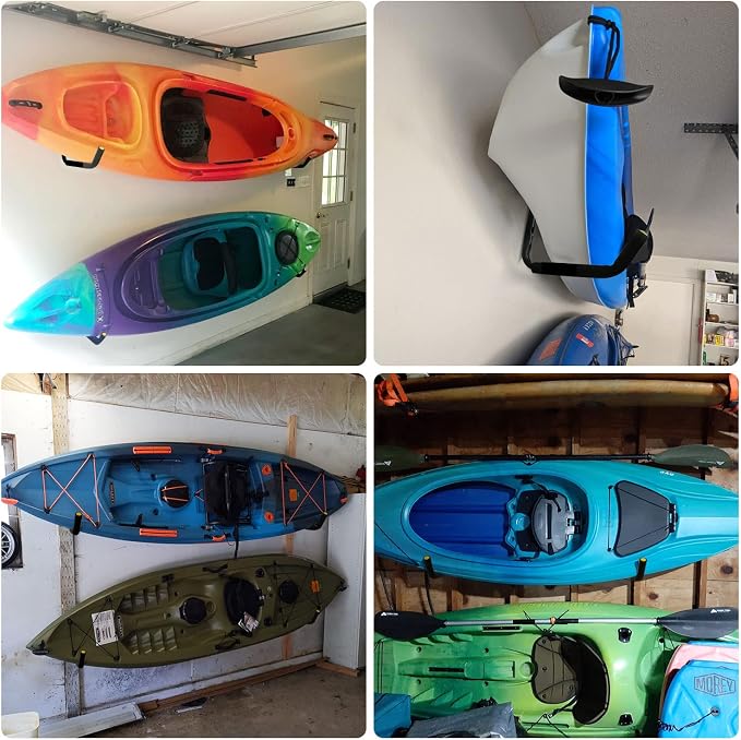 GEEDAR 100 LB Capacity Heavy Duty Garage Storage Hooks Kayak Storage Hanger - Image 6