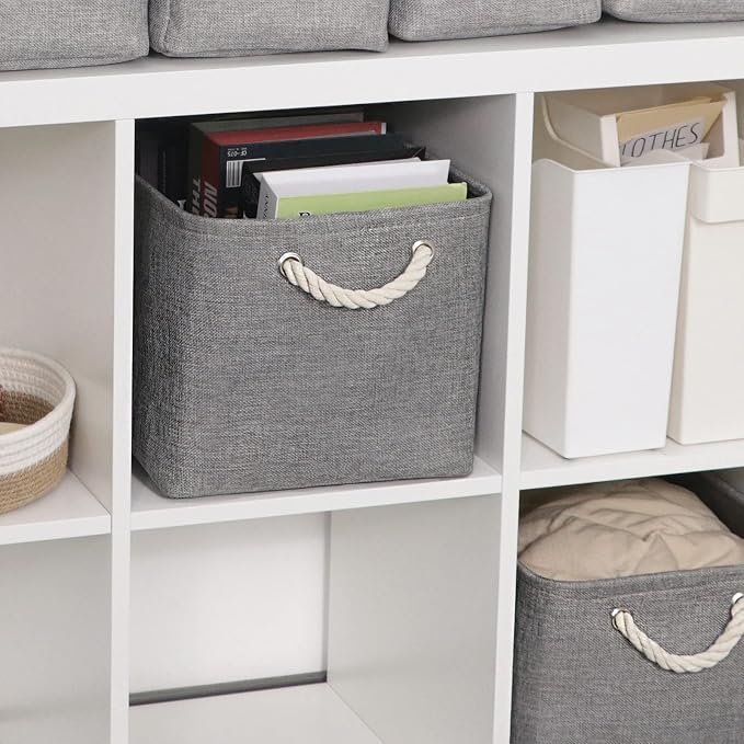 HNZIGE Shelf Baskets for Storage Storage Bins Fabric Storage Baskets for Shelves - Image 2