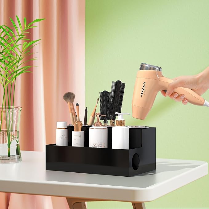 Hair Tool Organizer, Bathroom Supplies Countertop Blow Dryer Holder, Vanity - Image 5