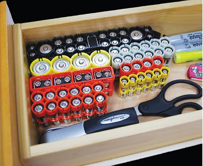 Storacell by Powerpax Slimline AAA Battery Storage Caddy, Holds 4 Batteries - Image 3