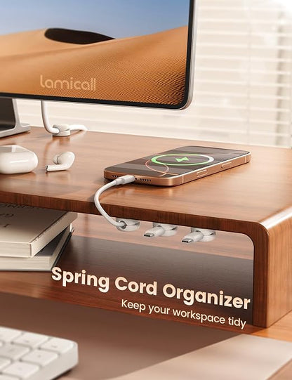 Lamicall Cord Organizer, Spring Cable Management Clips - Image 2