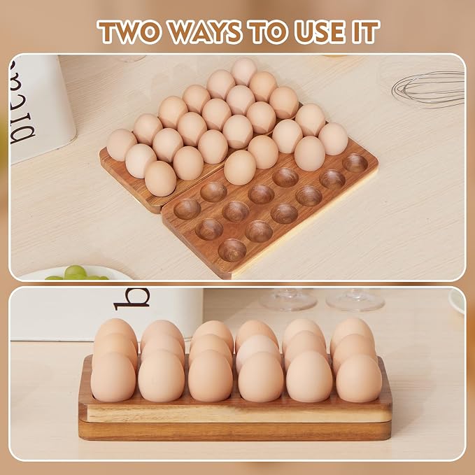 Egg Basket for Chicken Owners Egg Holder Countertop for Parents - Image 3