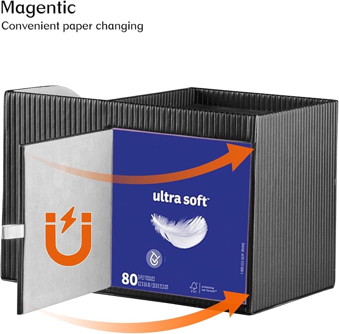 Modern PU Leather Cube Tissue Box Cover - Image 4