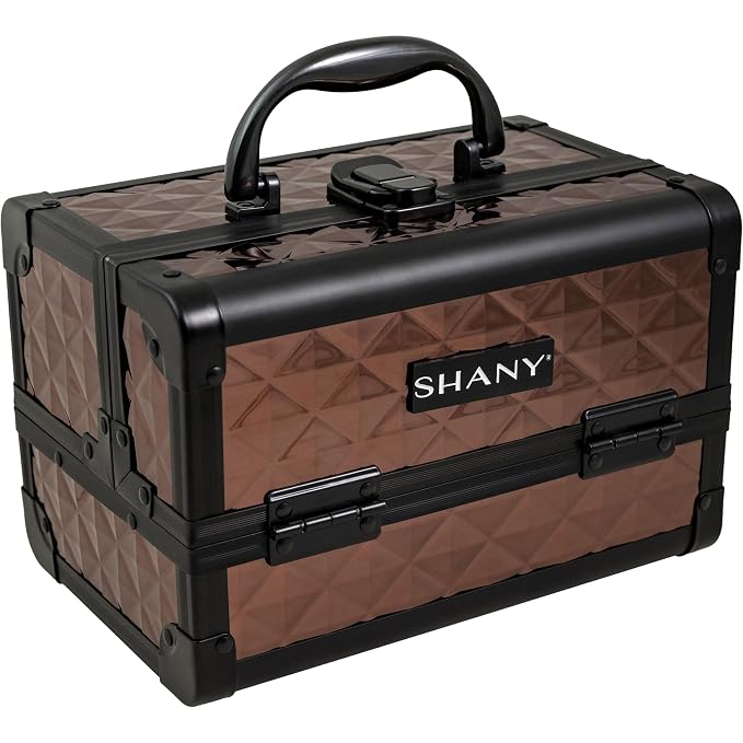 SHANY Chic Makeup Train Case Cosmetic Box Portable Makeup Case Cosmetics Beauty - Image 2