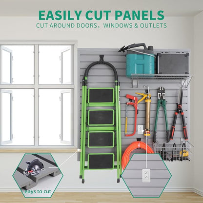 Slat Wall Paneling Garage Slat Wall Storage Systems, Slatwall Panels 4x4 ft - Image 6