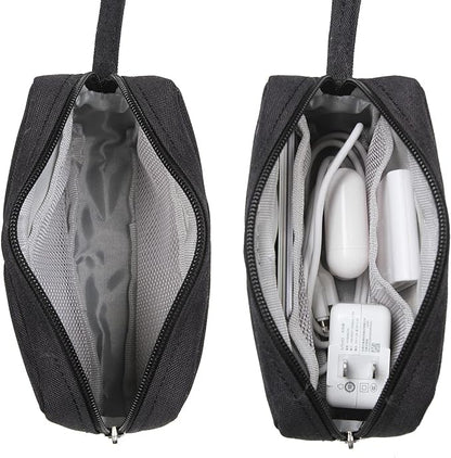 2 Pieces Small Zippered Pouch, Portable Electronics Soft Organizer, Little - Image 3