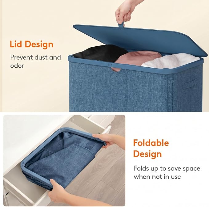 Lifewit 185L 3 Section Laundry Hamper - Image 7