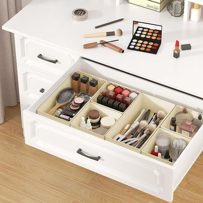 DIMJ Drawer Organizer Clothes, 8 Pack Dresser Organizer, Foldable Closet - Image 4