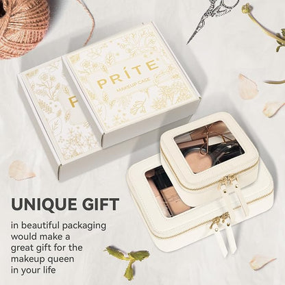Prite Clear Makeup Bag Set for Women Portable Clear Makeup Bag Cute Waterproof - Image 6