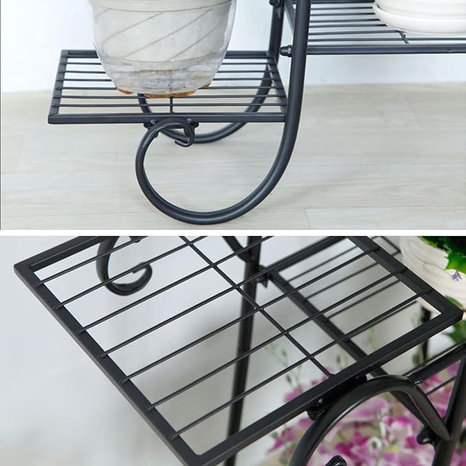 7 Tier Metal Plant Stand Planter Rack, Iron Flower Pot Display Rack Plant Rack - Image 6